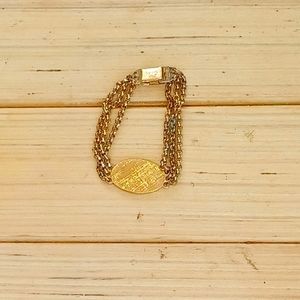 Vintage USA Speidal Braclet, 7 inches, engraved "EML"